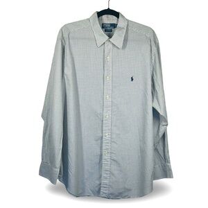 Polo Ralph Lauren Vintage Alcott Button‎ Up Shirt Size 17-1/2 Preppy Classic